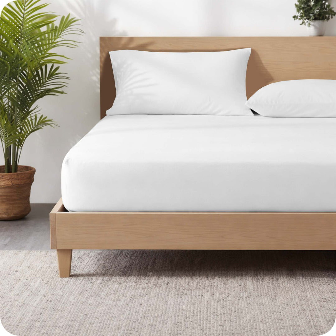 SGI 600 thread count cotton fitted sheet with deep pocket and 360 degree elastic