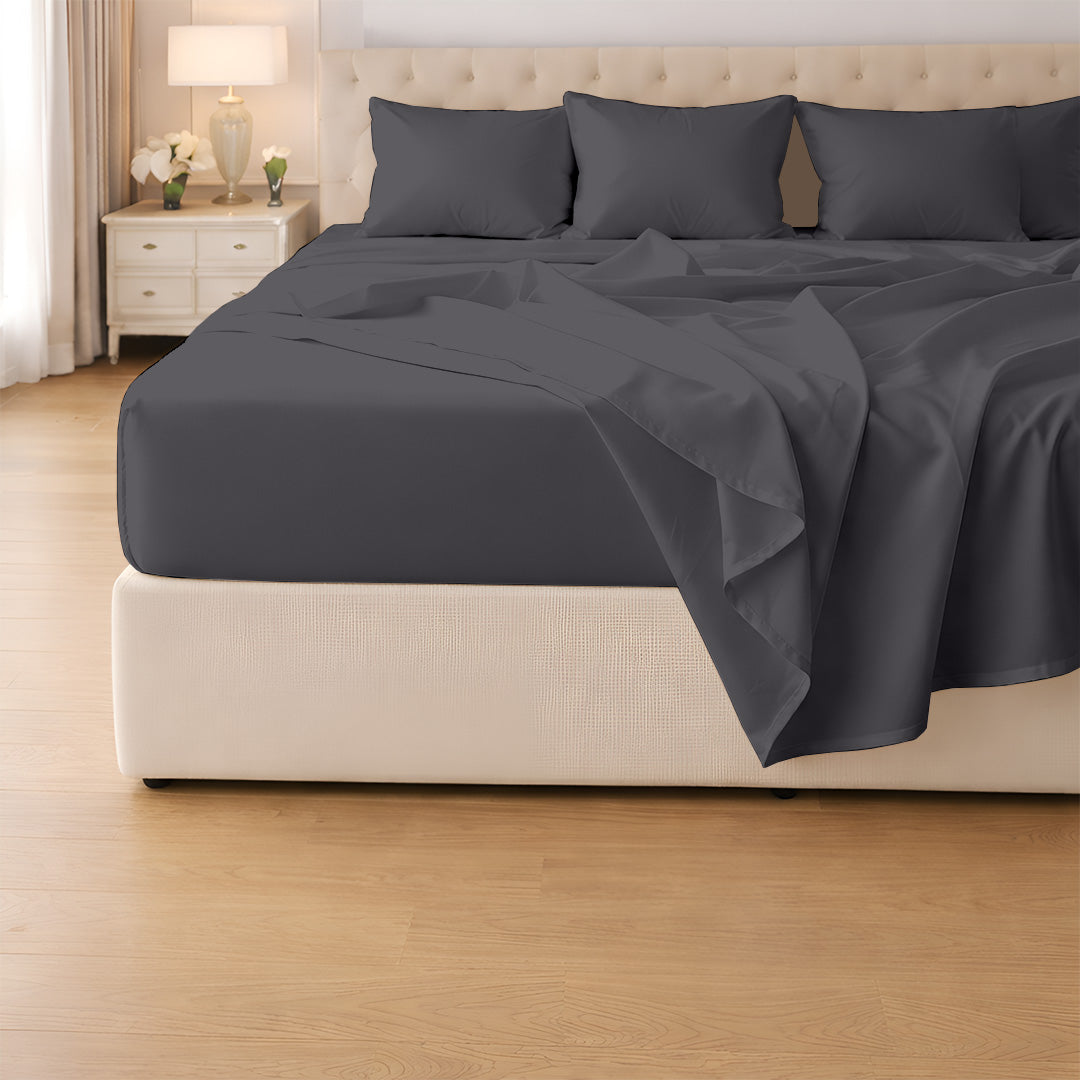 Alaskan king size sheets ith 4 pillowcovers 