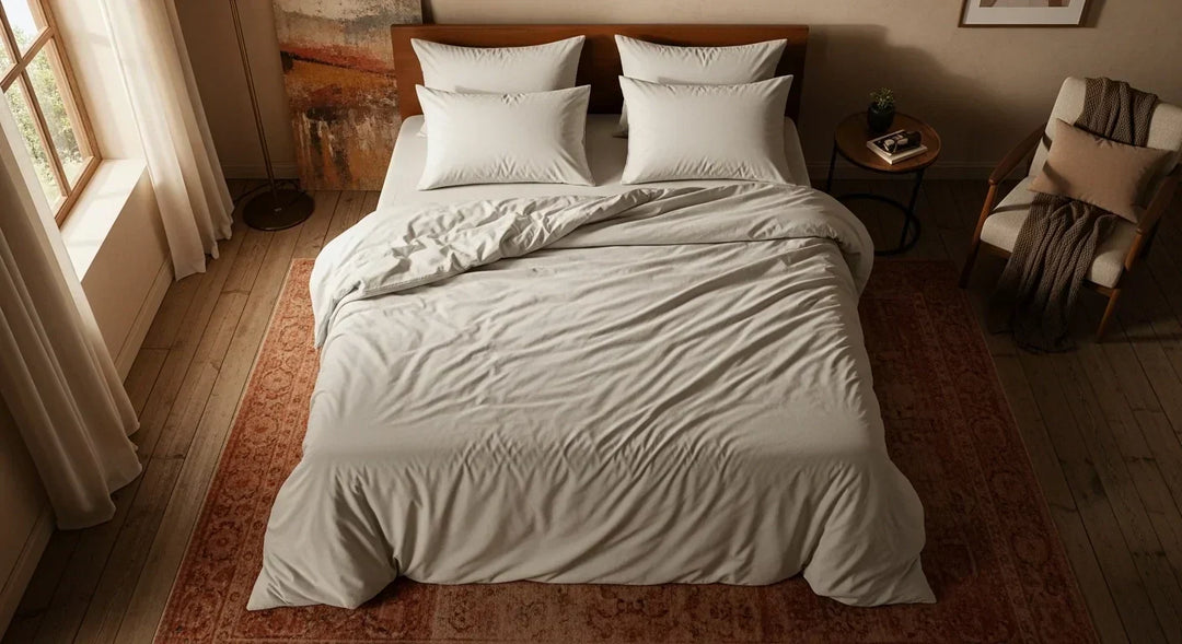 Alaskan King Bed Sheets in luxury bedroom setting