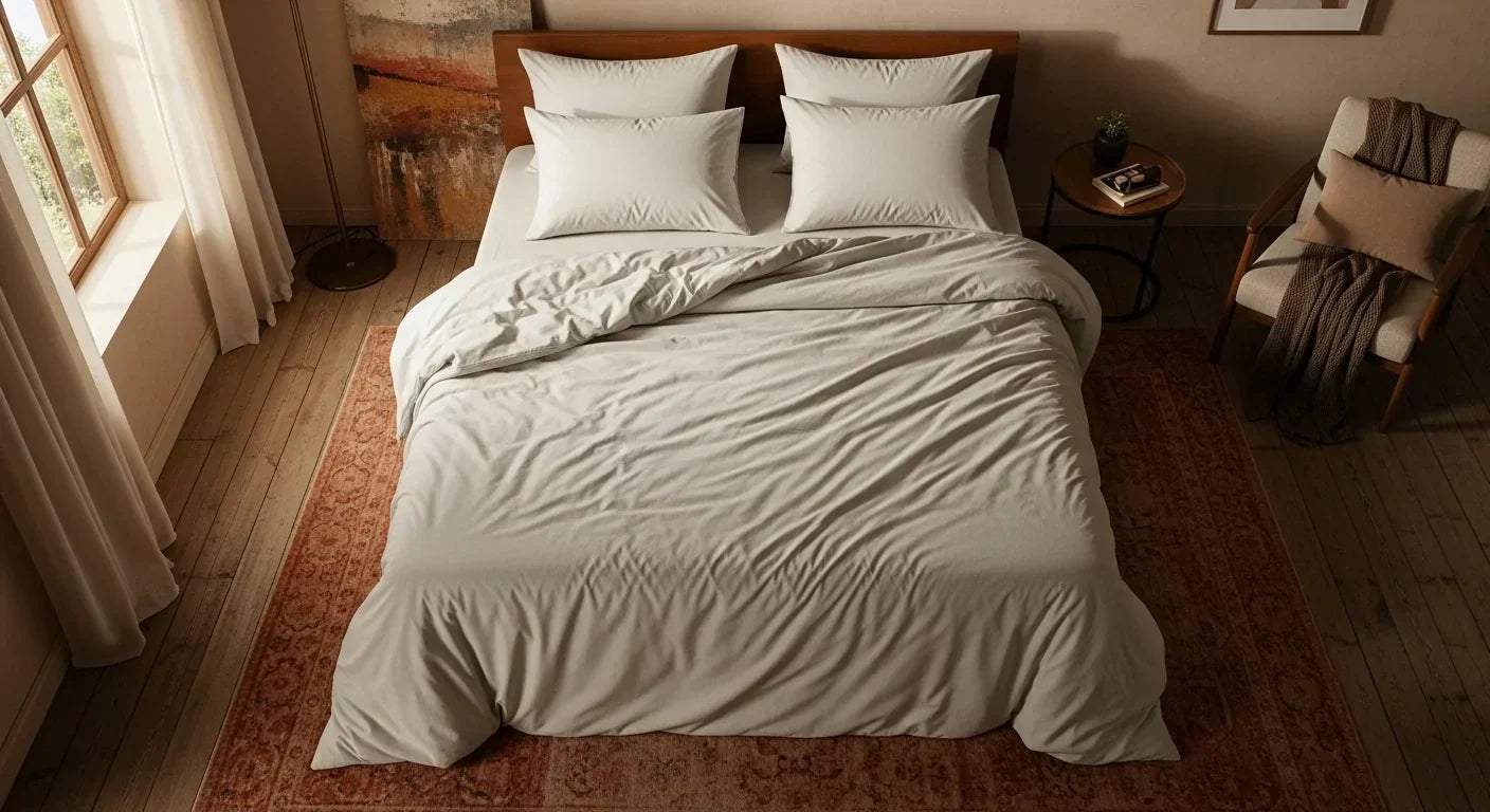 Alaskan King Bed Sheets in luxury bedroom setting