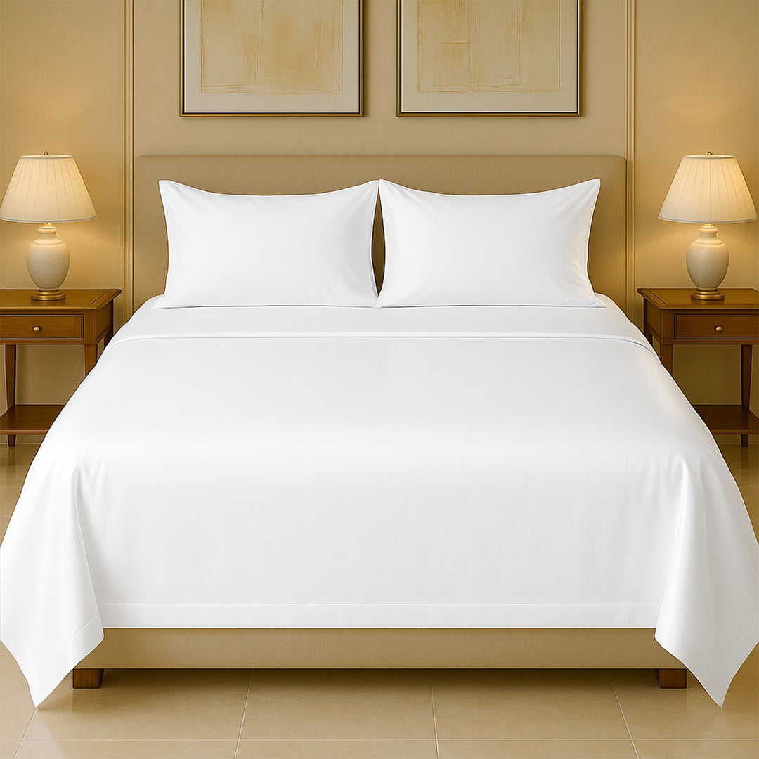 Luxury Bamboo Viscose Sheet Set, White