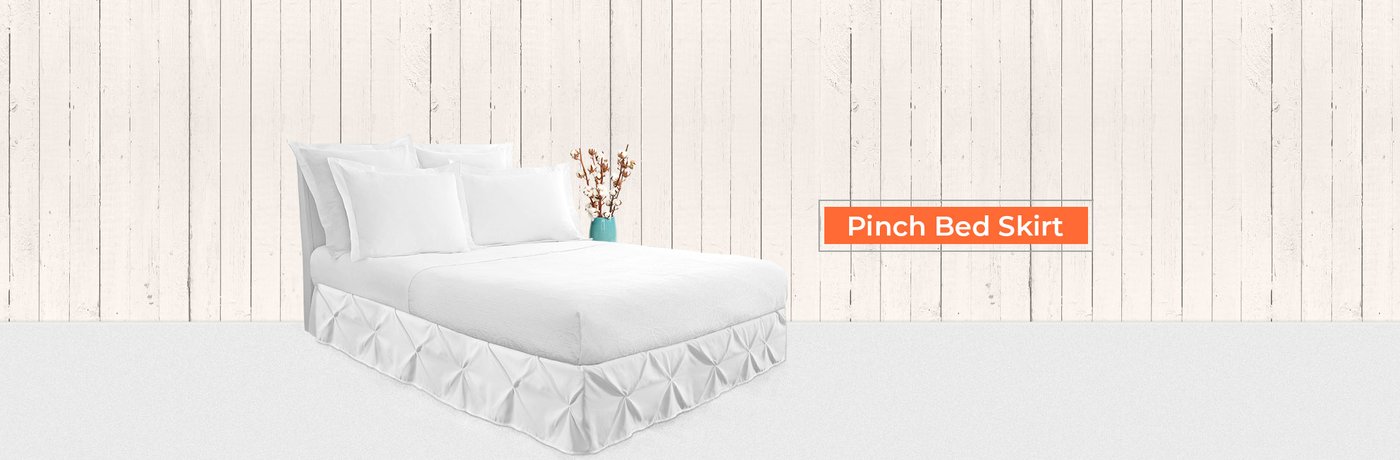 Pinch Pleated Bed Skirt