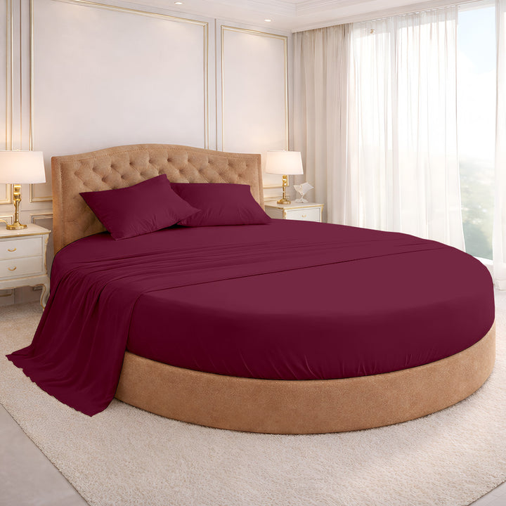 1000 Thread Count Cotton Round Sheet set