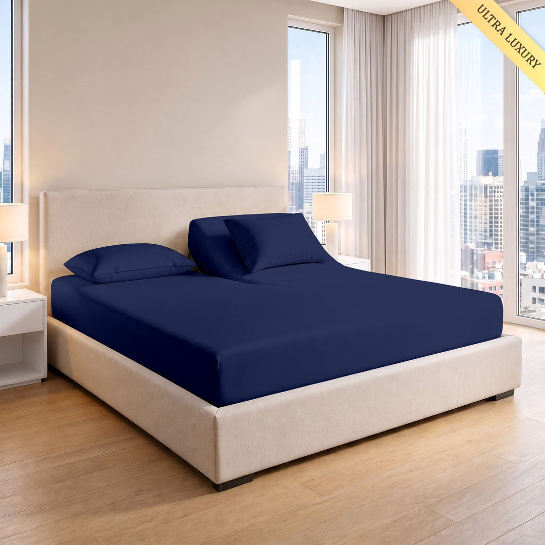 1000 Thread Count Cotton Top Split Fitted Sheet