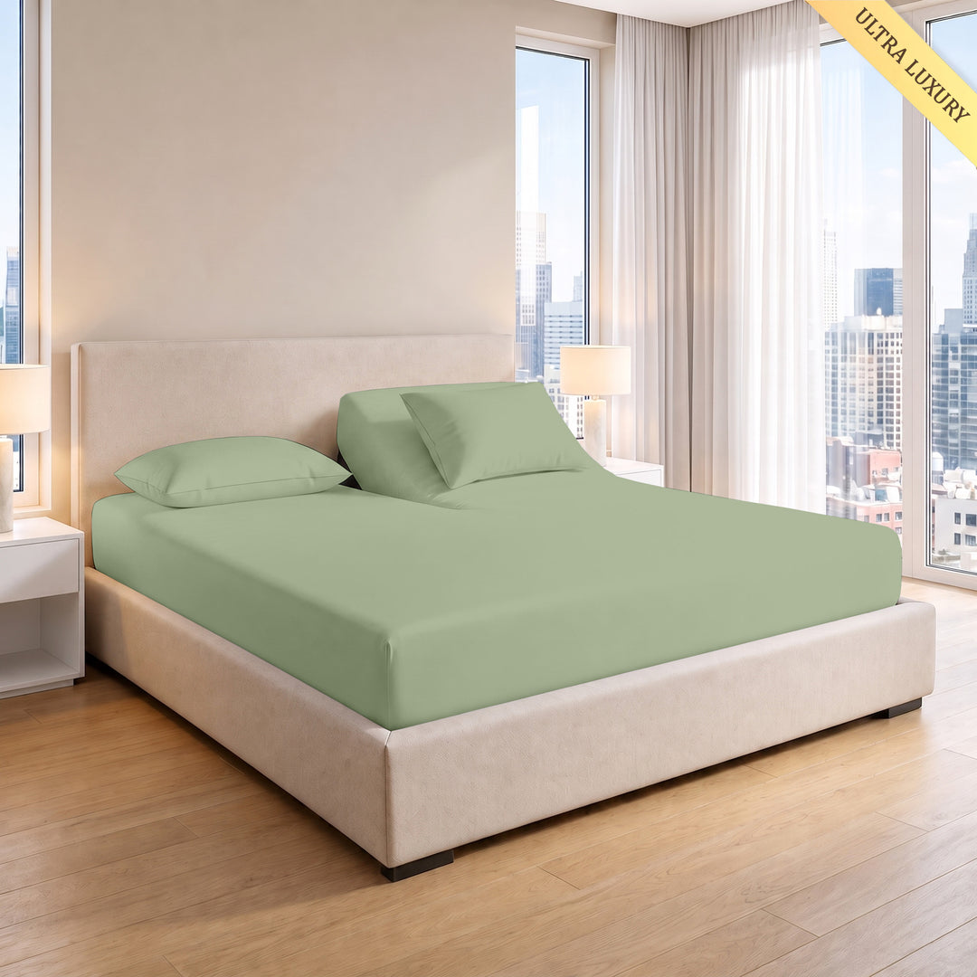 1000 Thread Count Cotton Top Split Fitted Sheet