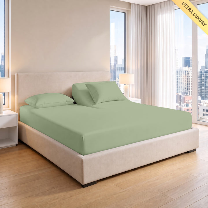 1000 Thread Count Cotton Top Split Fitted Sheet