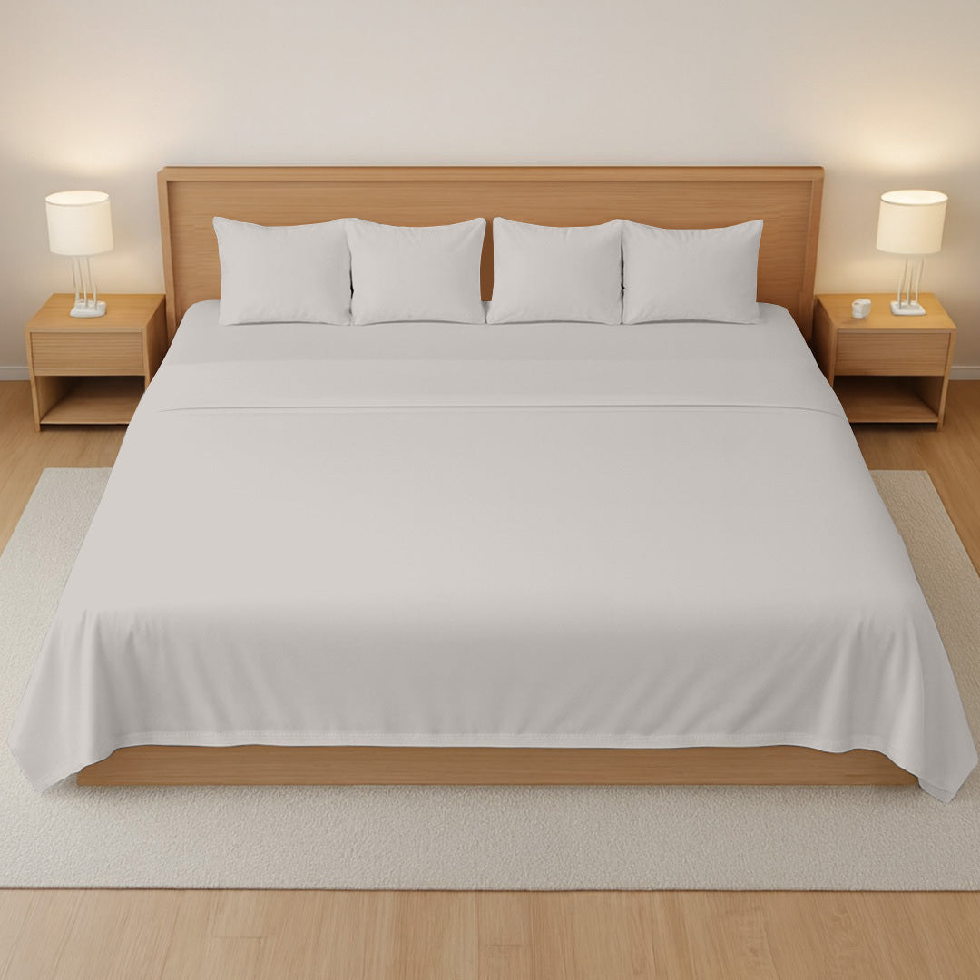 600 TC Emperor Size Sheet set 18" Deep Pocket Light Grey
