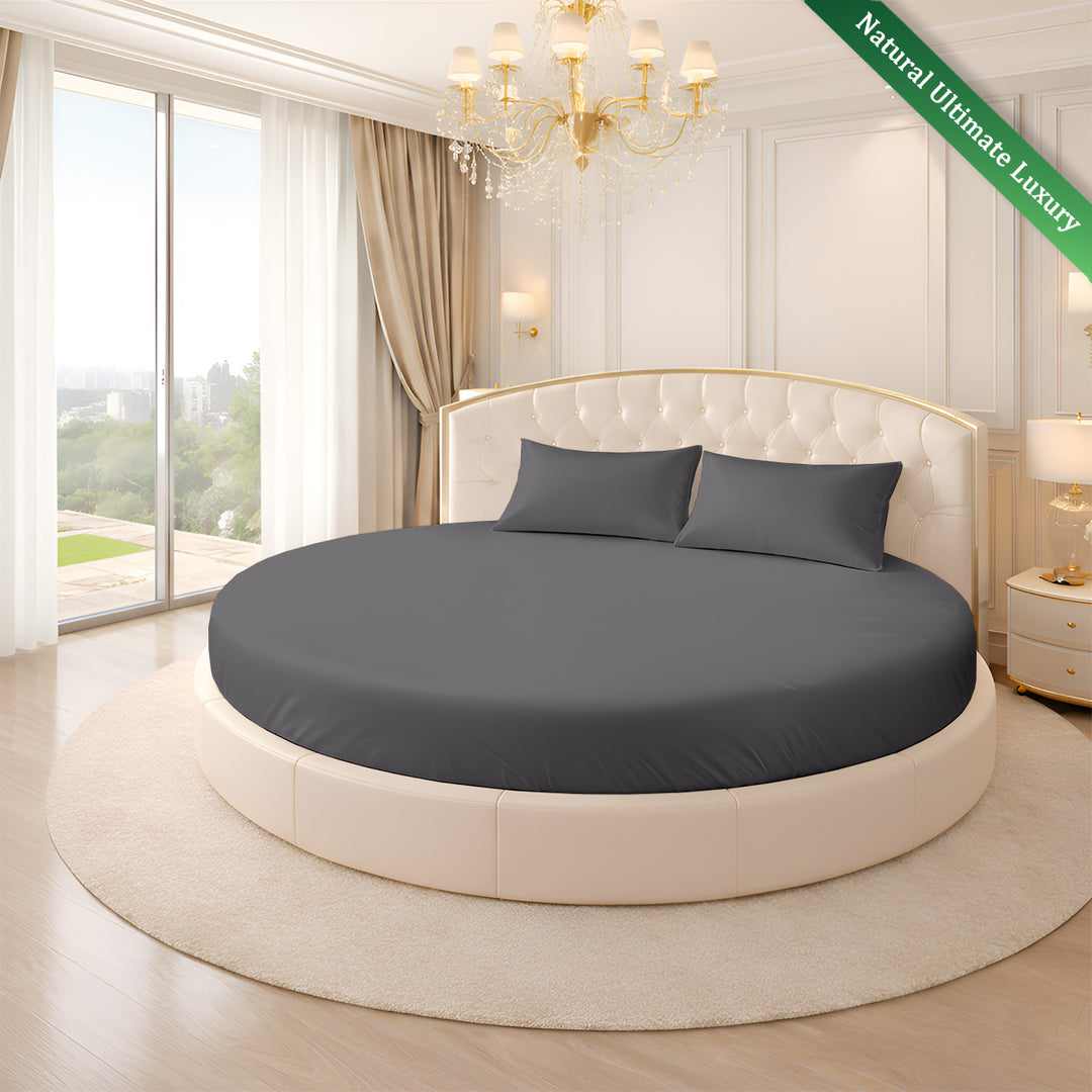 Serenity Bamboo Collection Round Fitted Sheet
