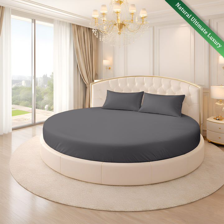 Serenity Bamboo Collection Round Fitted Sheet