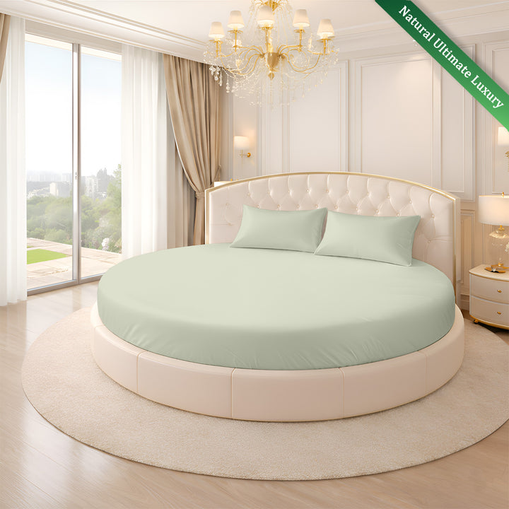 Serenity Bamboo Collection Round Fitted Sheet