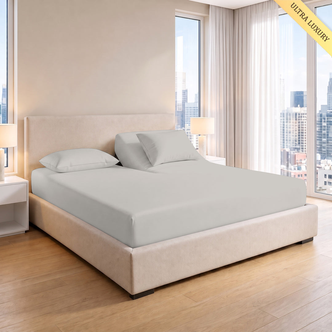 1000 Thread Count Cotton Top Split Fitted Sheet