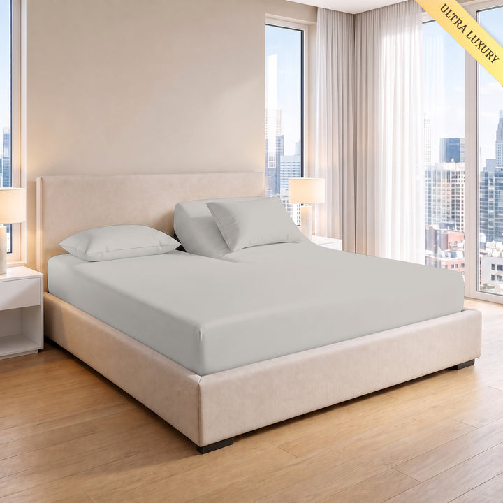 1000 Thread Count Cotton Top Split Fitted Sheet