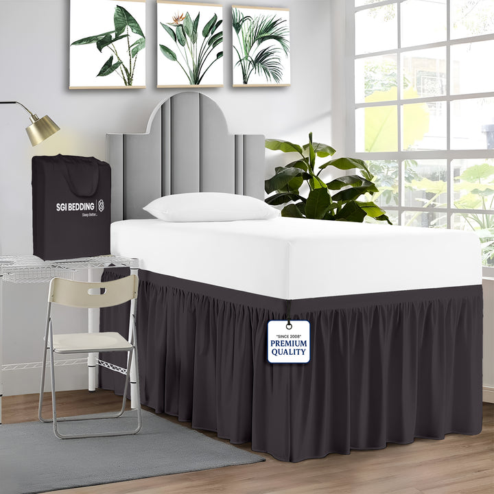 Ruffled Dorm Room Bed Skirt - Dorm Bedding