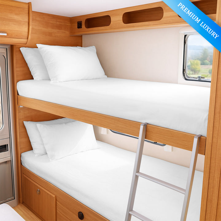 600 TC RV fitted sheet for RV queen and RV king beds