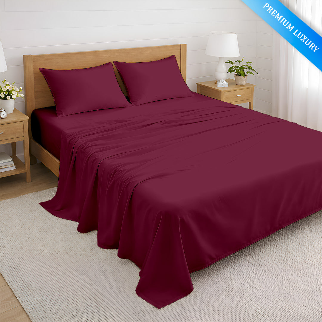 600 TC custom size bed sheets set