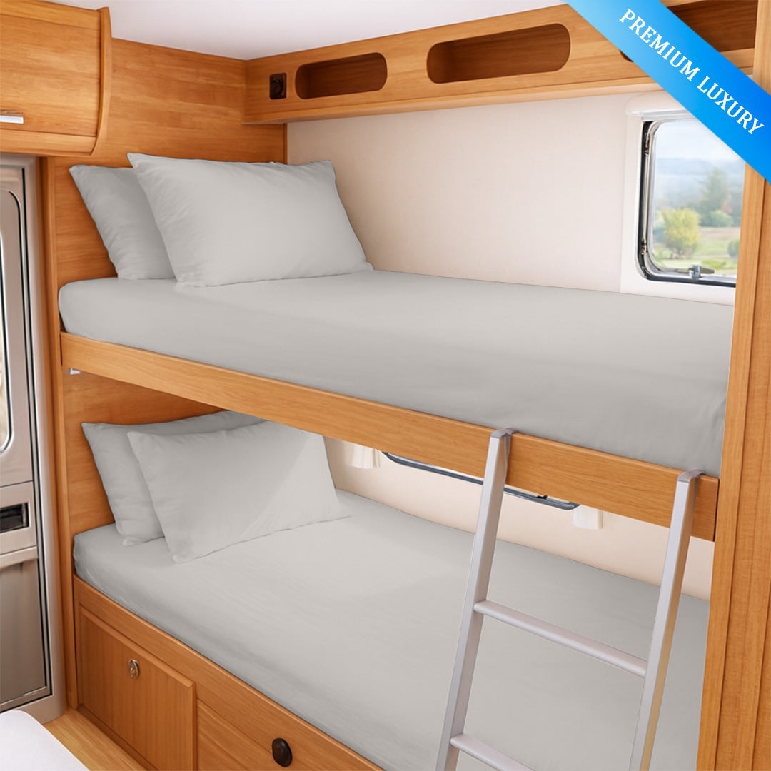 600 TC RV bed sheets for truck and cot beds