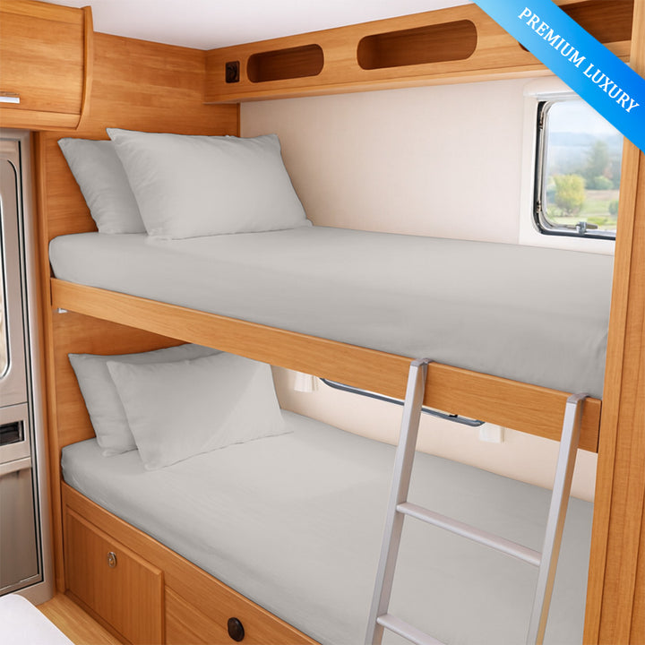 600 TC RV bed sheets for truck and cot beds