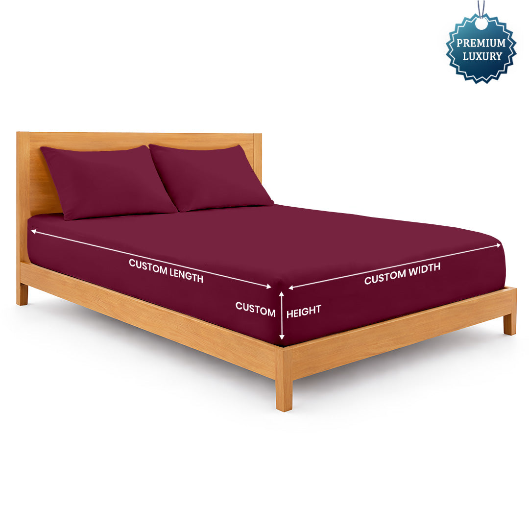 Signature Sateen Collection Custom Fitted Sheet