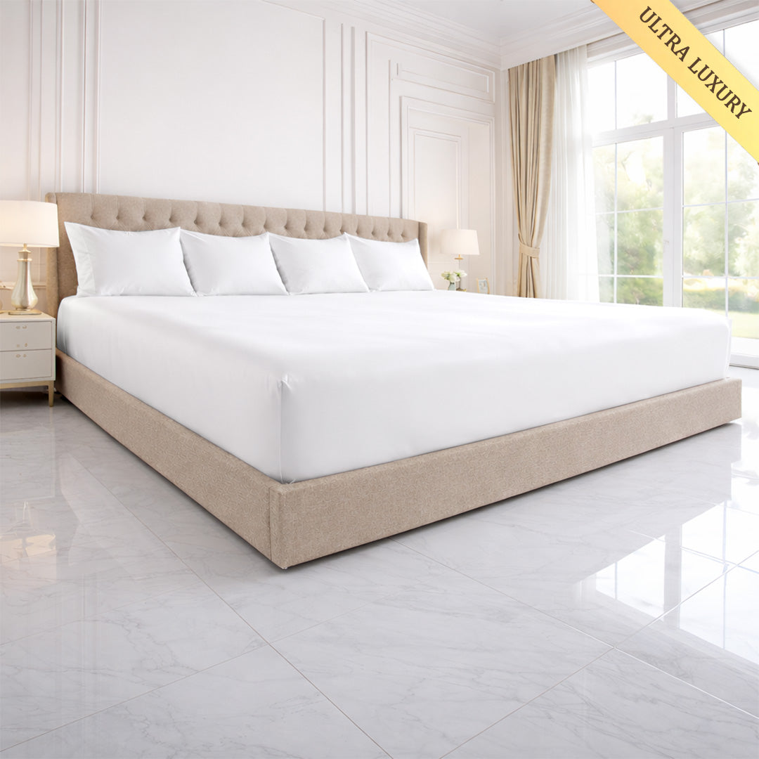 1000 TC oversize fitted sheet for Wyoming and Alaska King beds