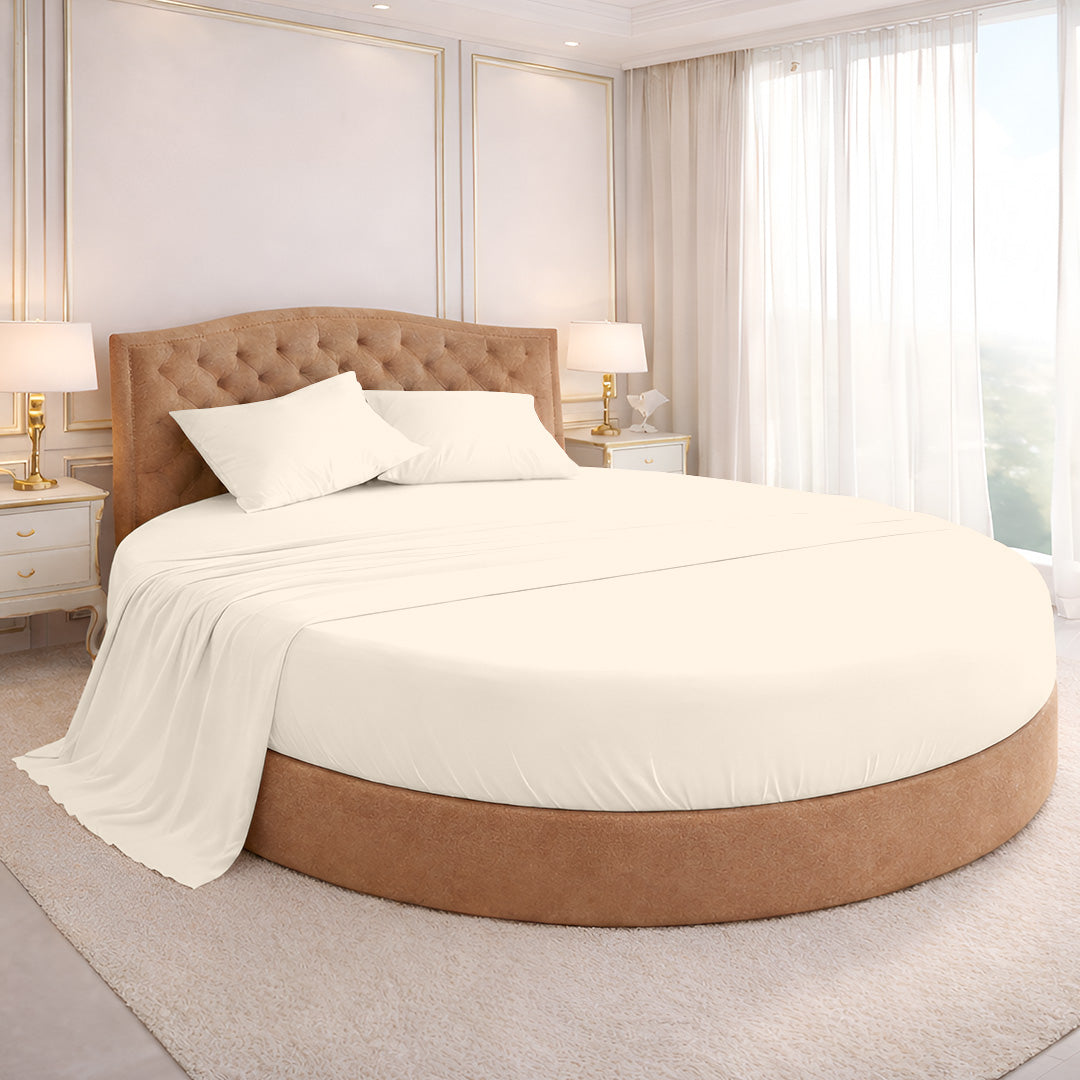 1000 Thread Count Cotton Round Sheet set