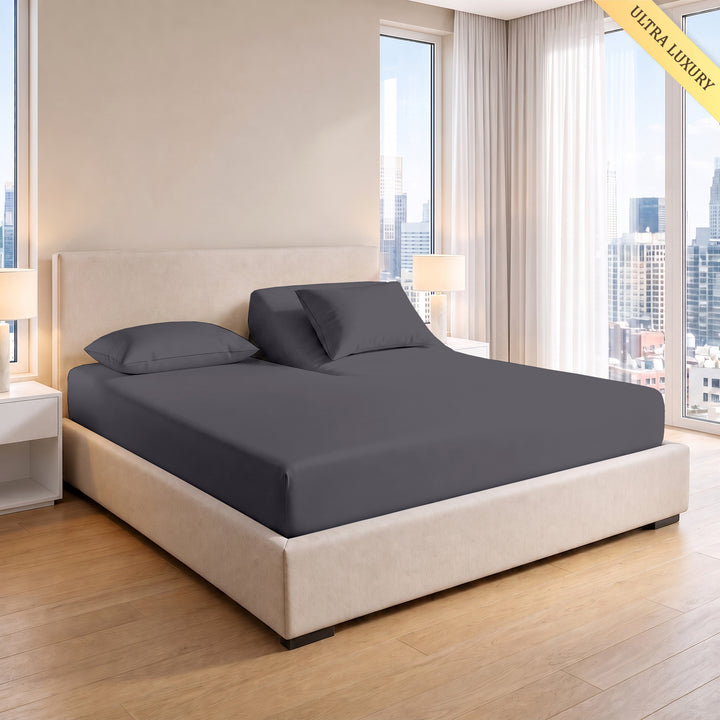 1000 Thread Count Cotton Top Split Fitted Sheet