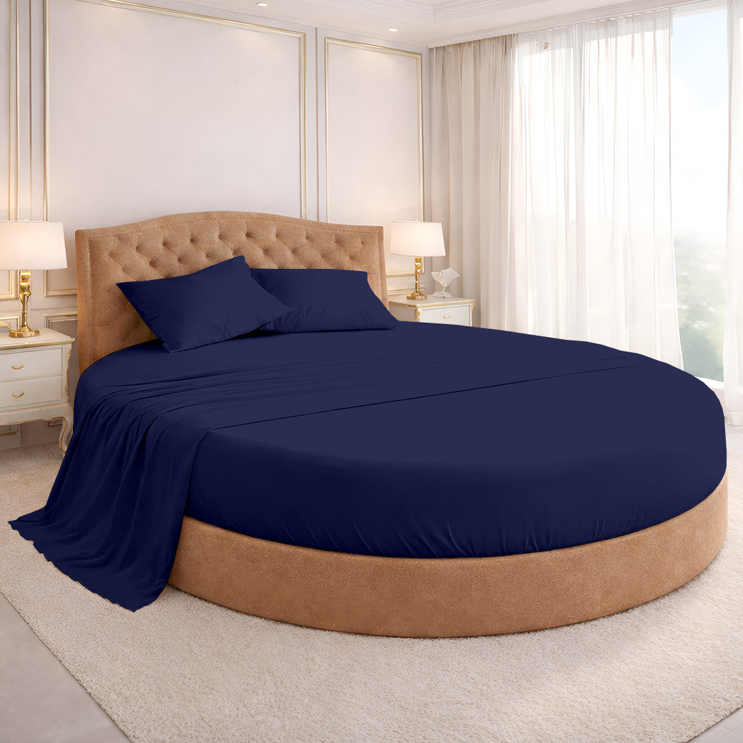 1000 Thread Count Cotton Round Sheet set