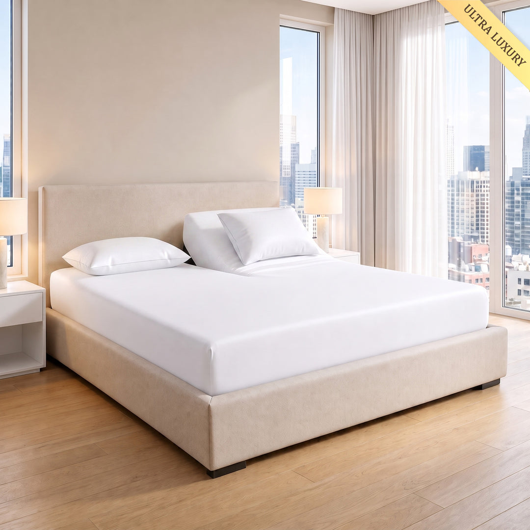 1000 Thread Count Cotton Top Split Fitted Sheet