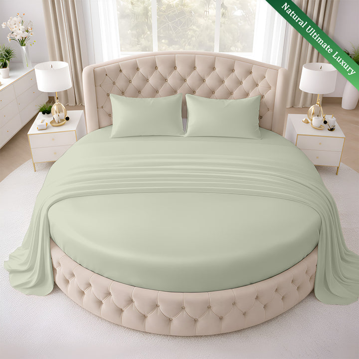 Serenity Bamboo Collection Round sheet set