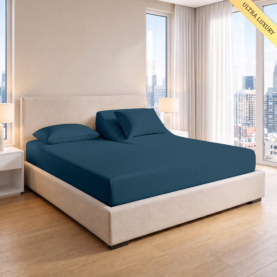 1000 Thread Count Cotton Top Split Fitted Sheet