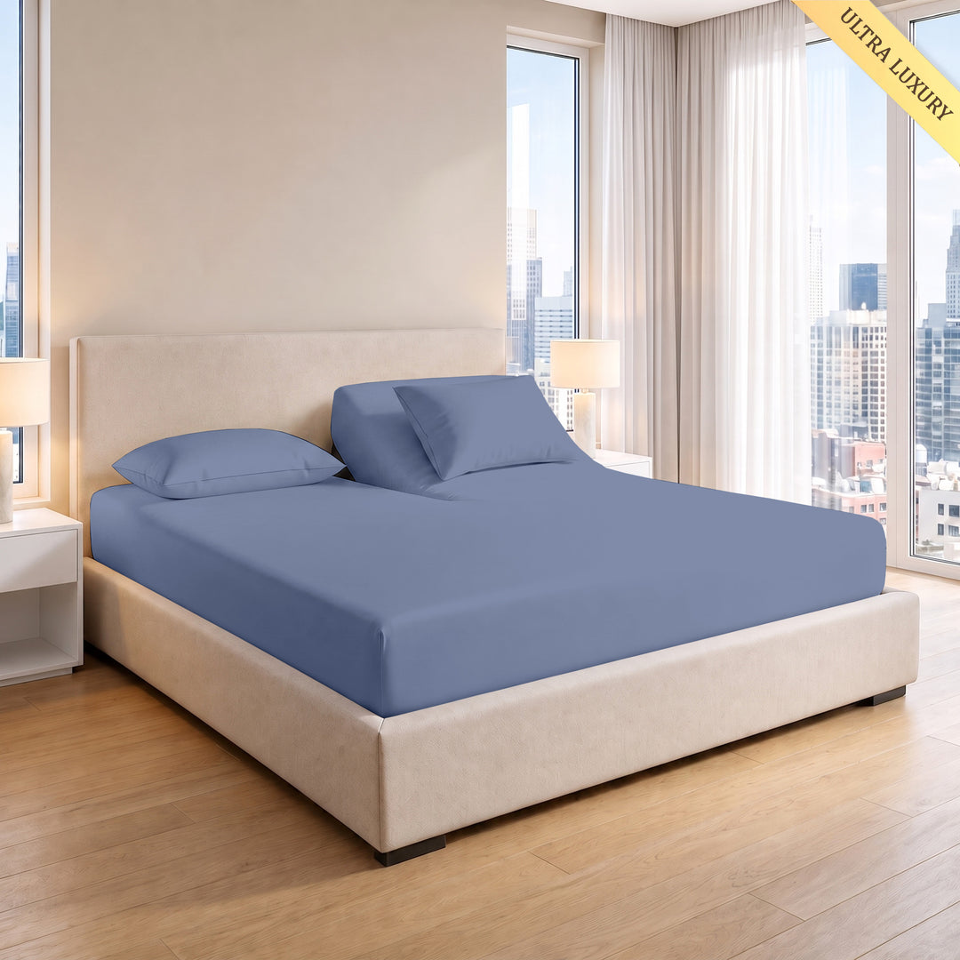 1000 Thread Count Cotton Top Split Fitted Sheet