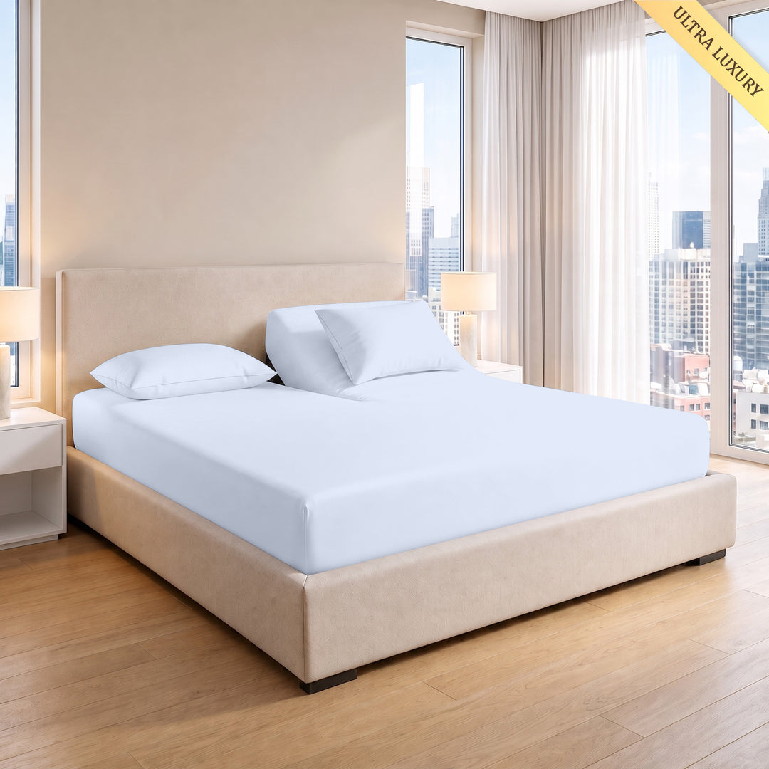 1000 Thread Count Cotton Top Split Fitted Sheet