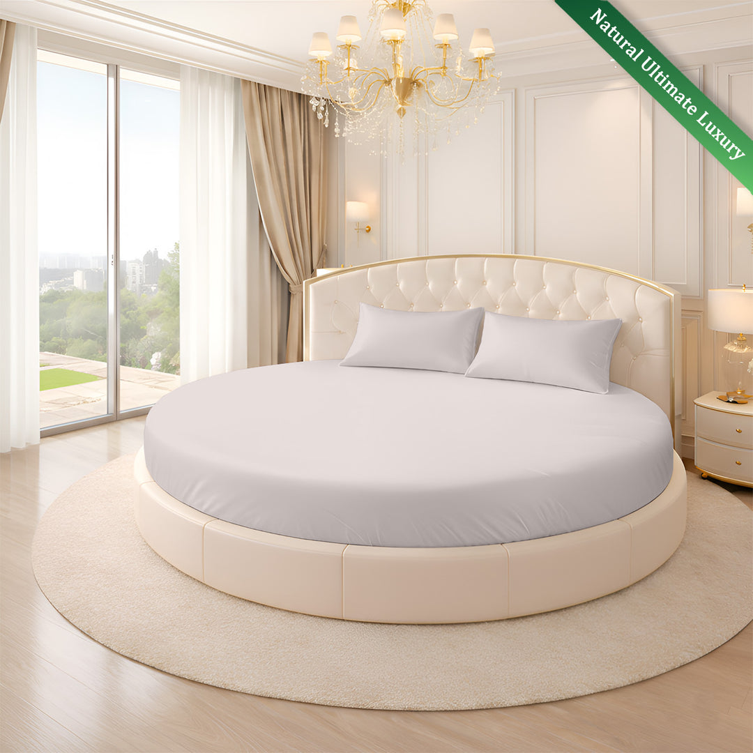 Serenity Bamboo Collection Round Fitted Sheet