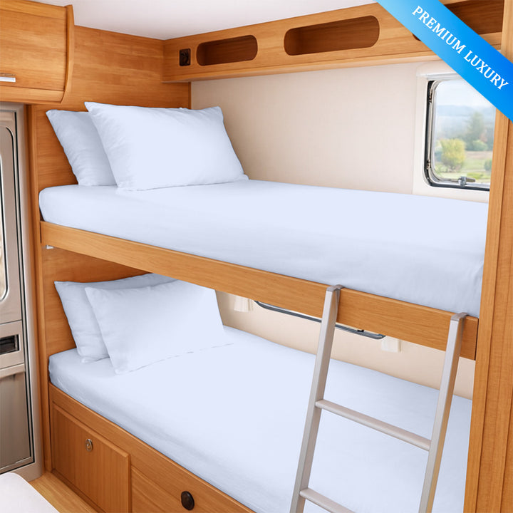 600 TC RV fitted sheet for RV queen and RV king beds