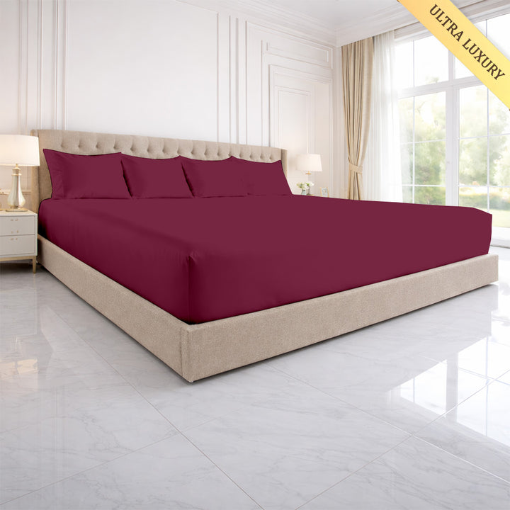 1000 TC oversize fitted sheet for Wyoming and Alaska King beds
