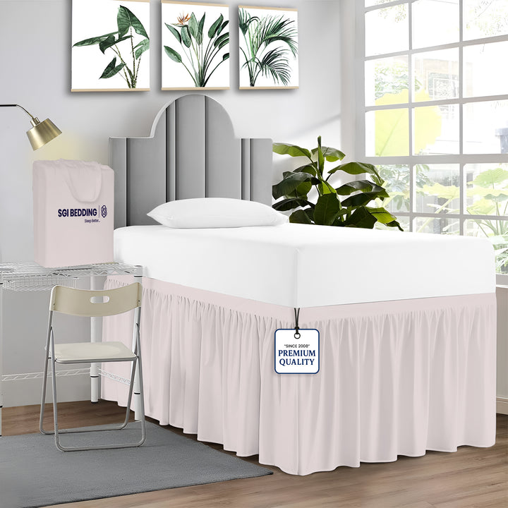 Ruffled Dorm Room Bed Skirt - Dorm Bedding