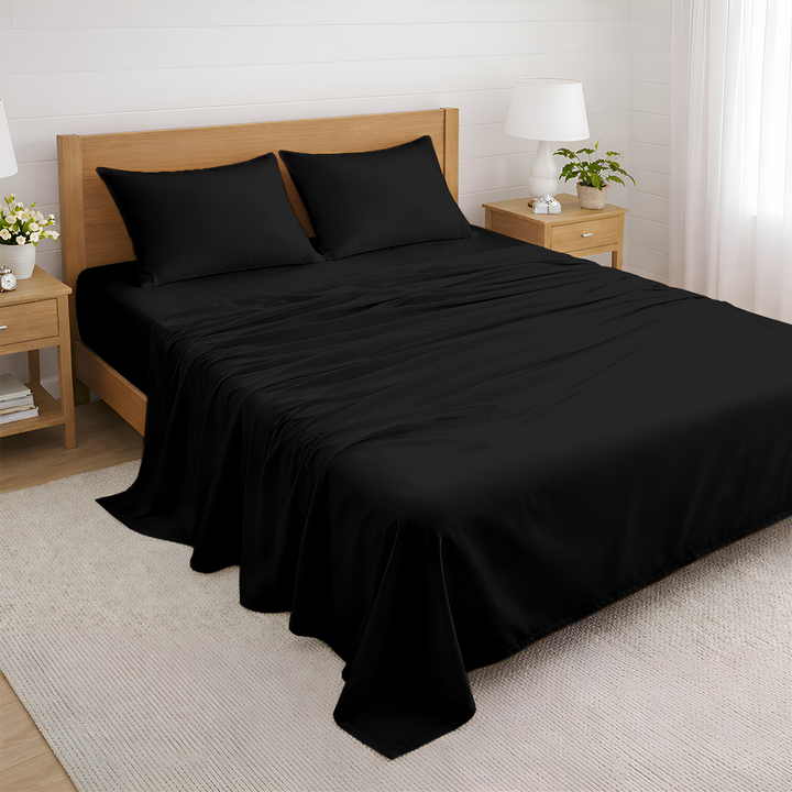 Custom size bed with 600 TC cotton sheet set