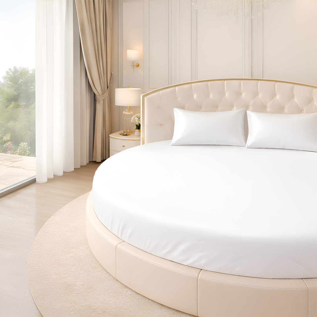 Serenity Bamboo Collection Round Fitted Sheet