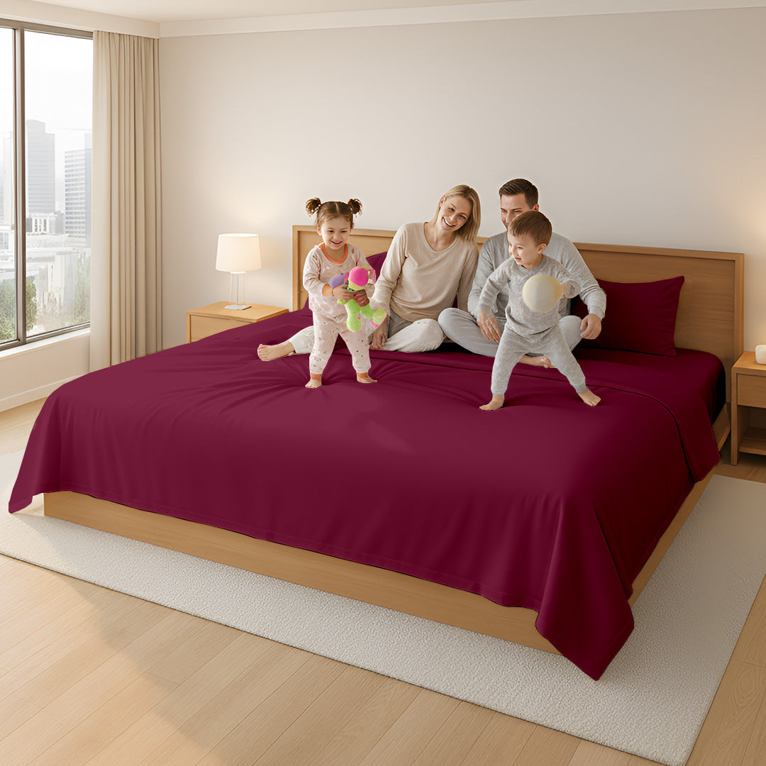 Signature Sateen Collection Oversized Flat Sheet