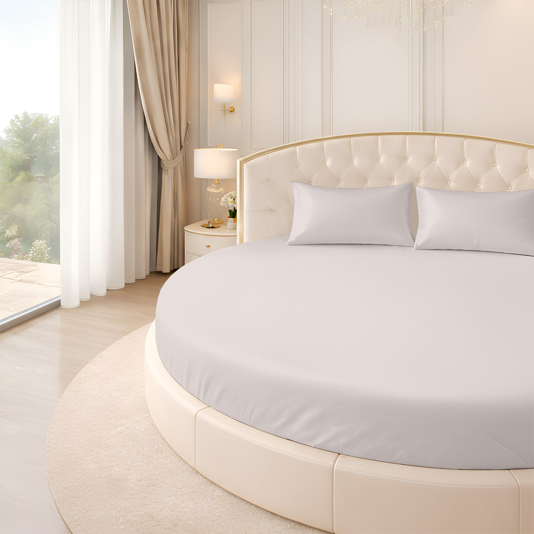 Serenity Bamboo Collection Round Fitted Sheet