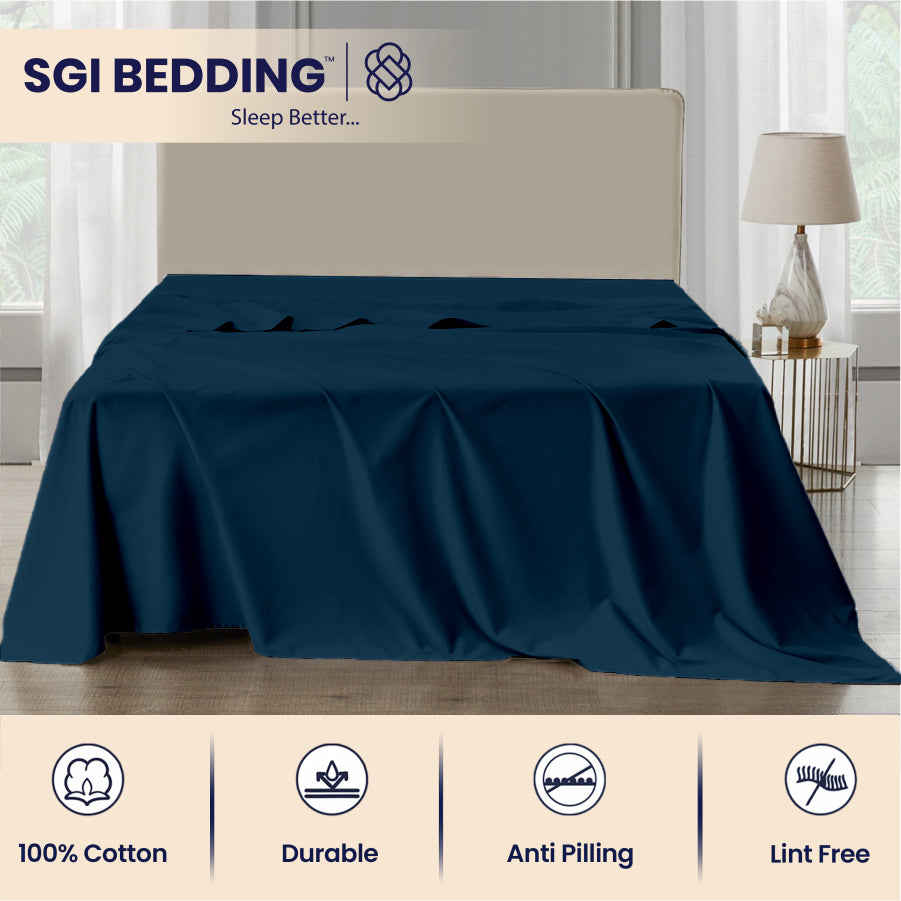 Bulk Microfiber Flat Bed Sheets – Hotel Flat Sheets 6 & 12 Pack