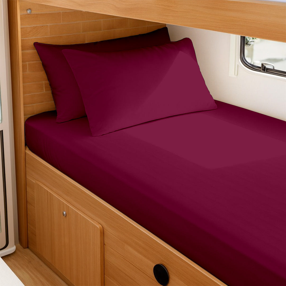 600 TC RV bed sheets for truck and cot beds