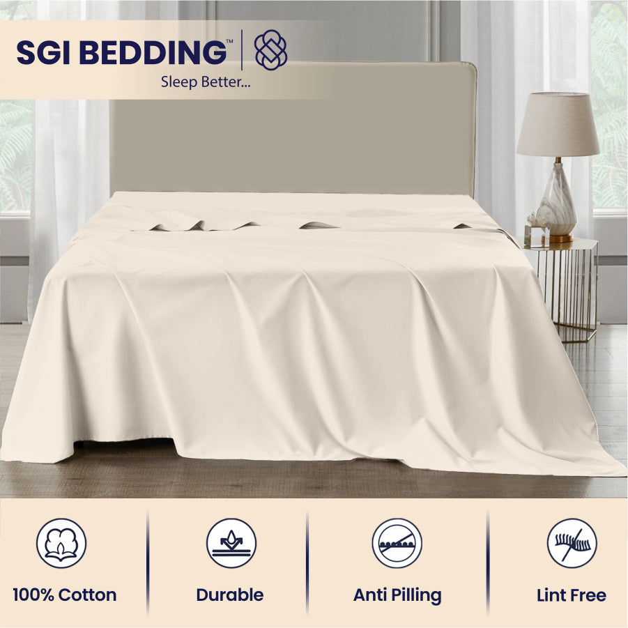 Bulk Microfiber Flat Bed Sheets – Hotel Flat Sheets 6 & 12 Pack