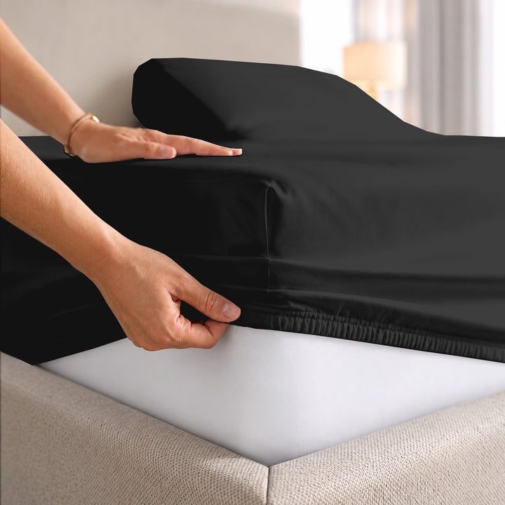 1000 Thread Count Cotton Top Split Fitted Sheet