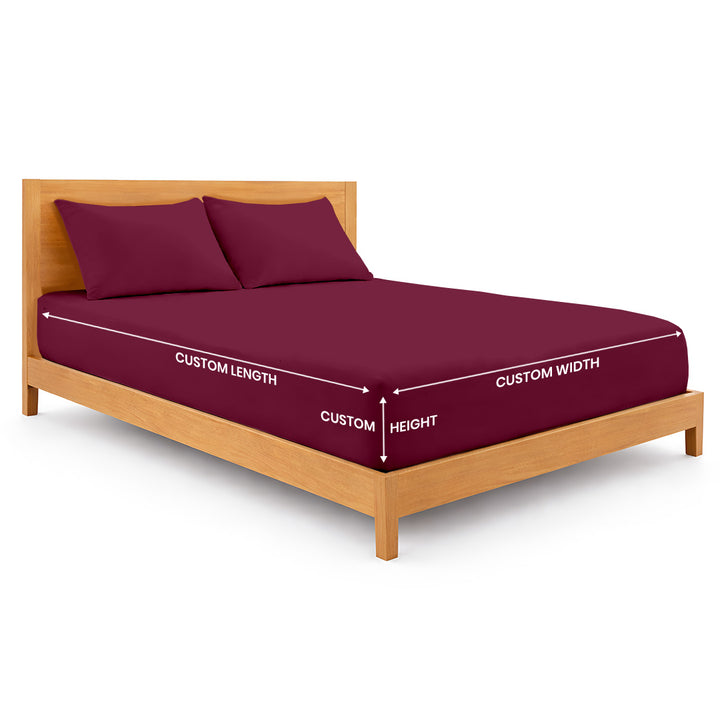 600 thread count custom made bed sheets