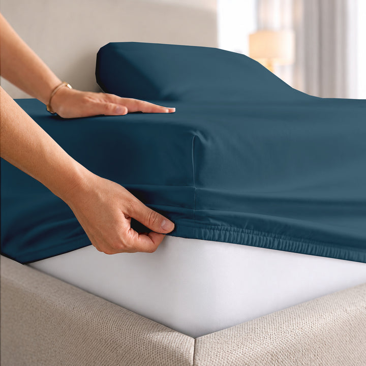 1000 Thread Count Cotton Top Split Fitted Sheet
