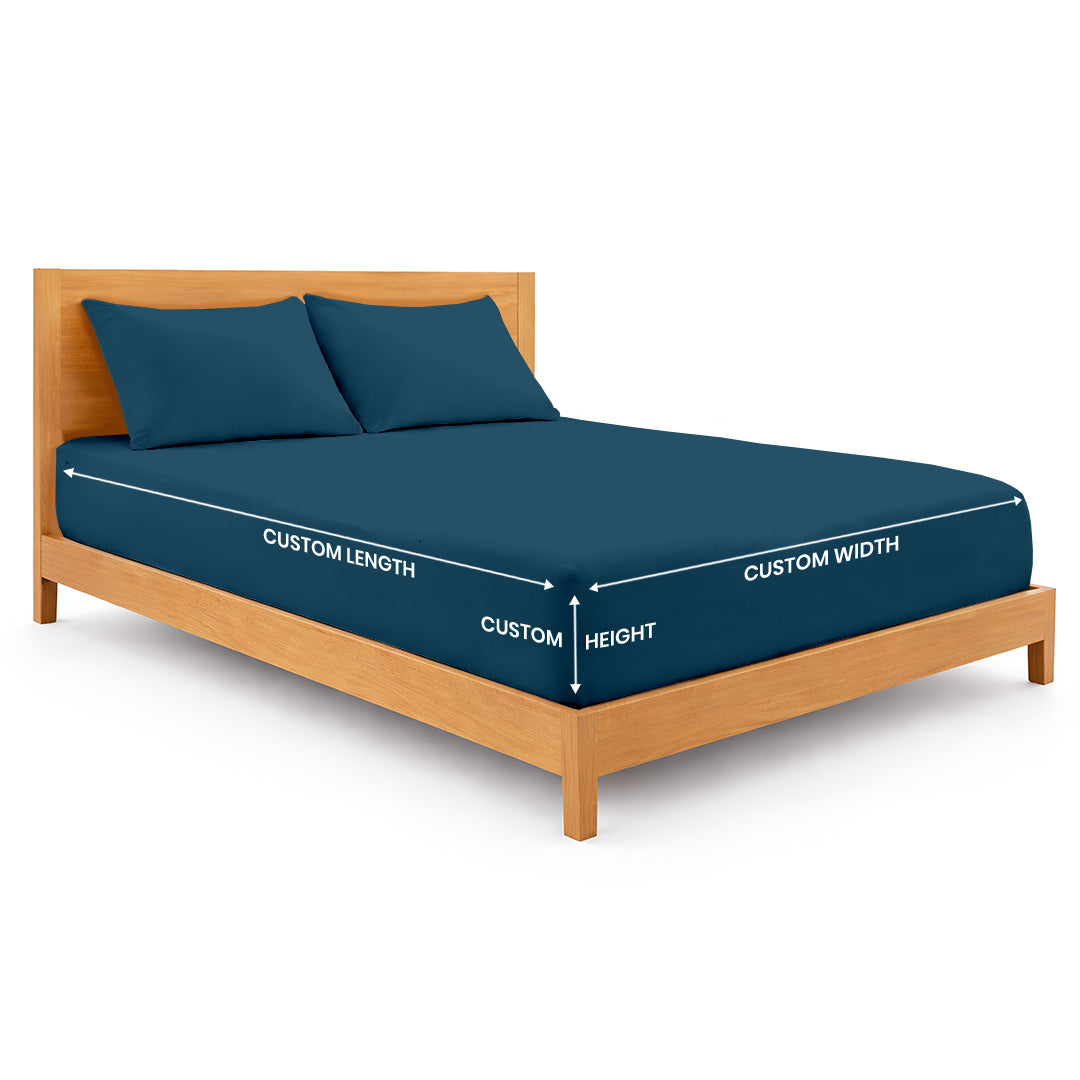 600 TC custom size bed sheets set