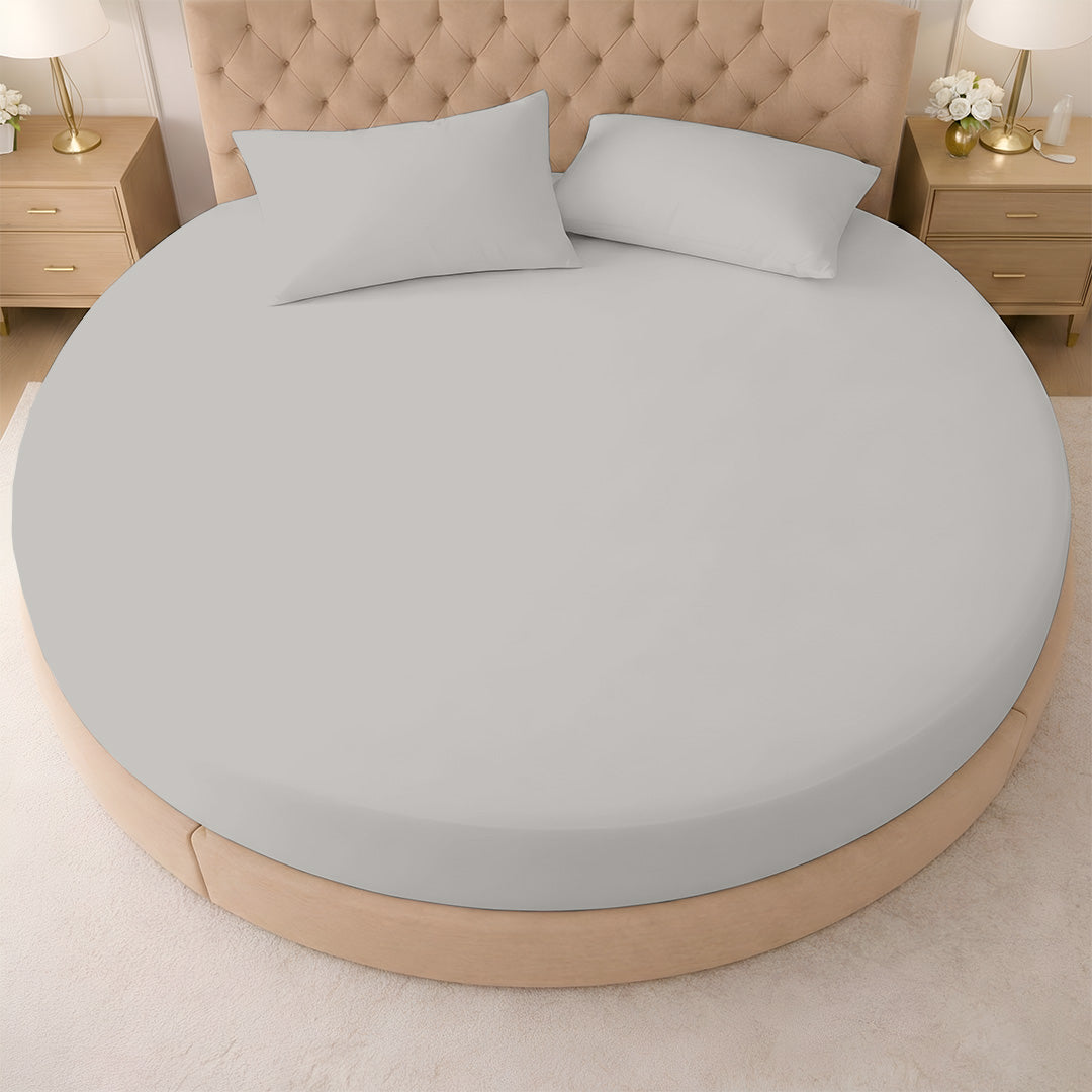 1000 Thread Count Cotton Round Fitted Sheet