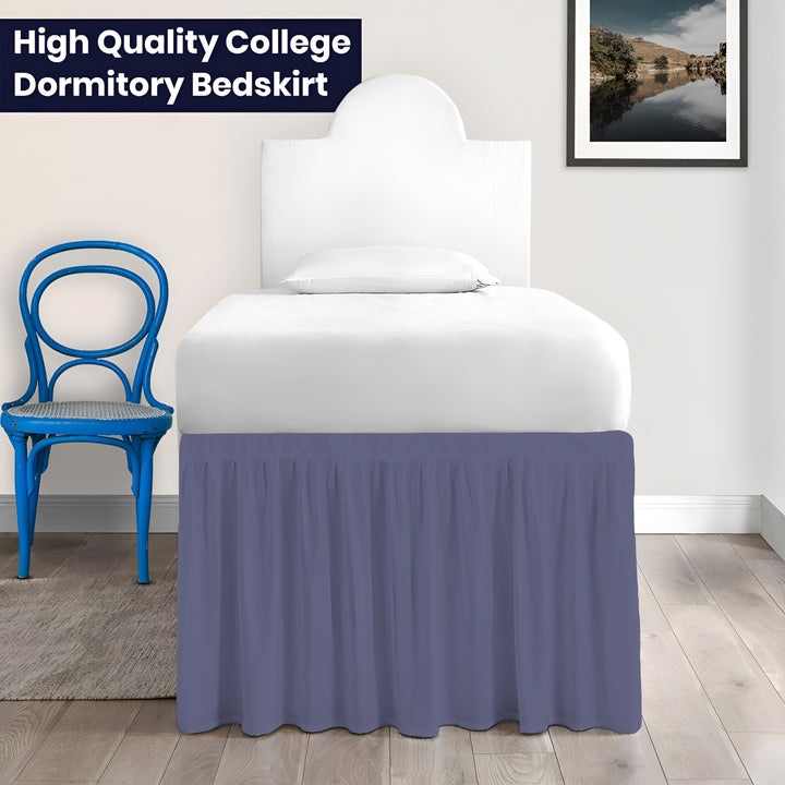 Ruffled Dorm Room Bed Skirt - Dorm Bedding