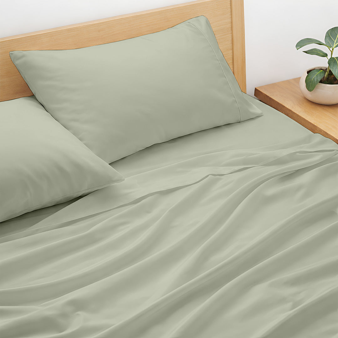 Custom fitted bamboo sheet for thick mattress