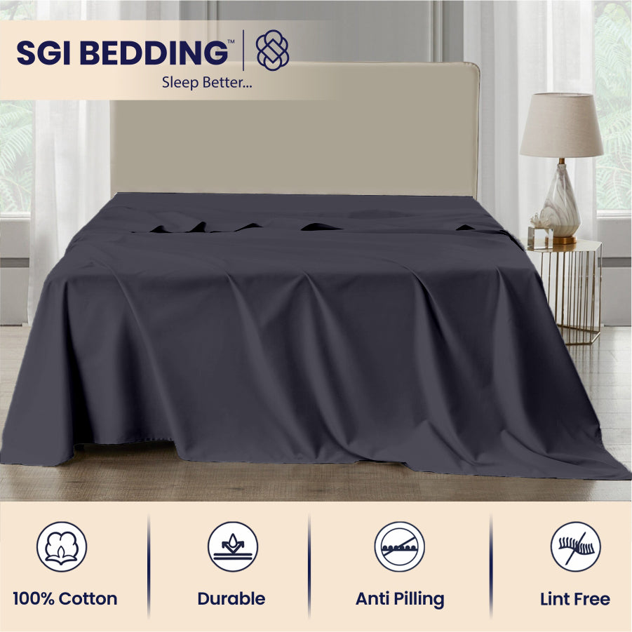 Bulk Microfiber Flat Bed Sheets – Hotel Flat Sheets 6 & 12 Pack